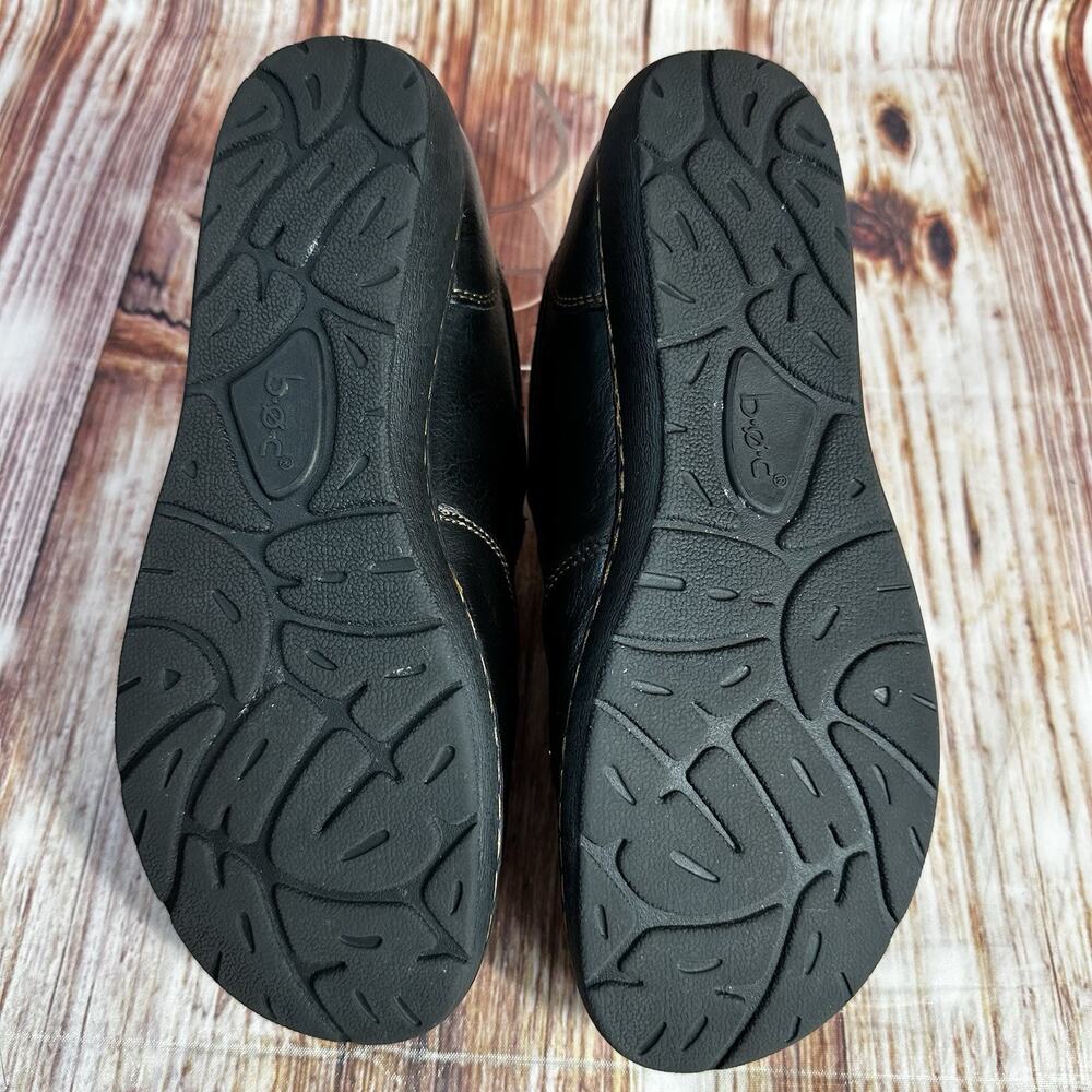BOC Born Concept Womens Size 7.5 M Black Leather Loafers Slip On Flats Shoes - Picture 8 of 10